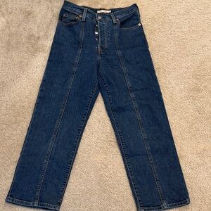 Levi's Women's Ribcage High-Rise Straight Ankle Jeans